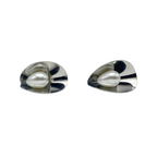 Orecchini Oyster in Acciaio Silver