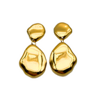 Orecchini Sassolini Dorati in Acciaio Gold