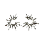 Orecchini Raggi Argentati in Acciaio Silver