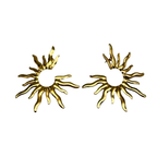 Orecchini Raggi Dorati in Acciaio Gold