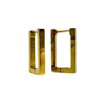 Orecchini Golden Edge Rettangolari