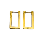 Orecchini Golden Edge Rettangolari