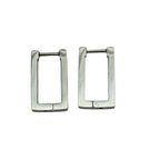 Orecchini Silver Edge Rettangolari