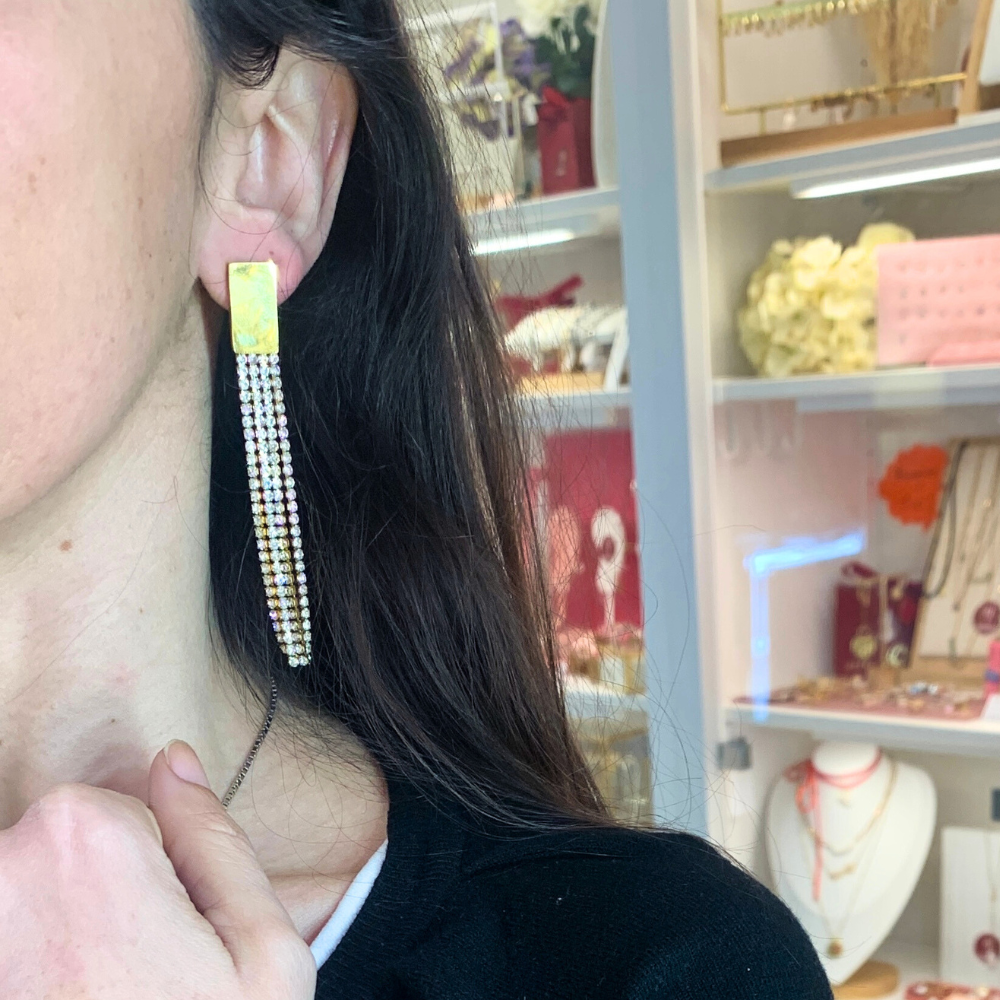 Orecchini Shine in Acciaio Gold
