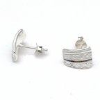 Orecchini Squadrati Minimal in Argento Silver