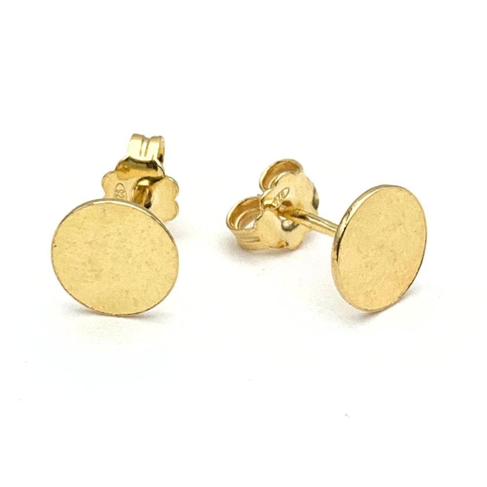 Orecchini Tondi Gaia in Argento Gold