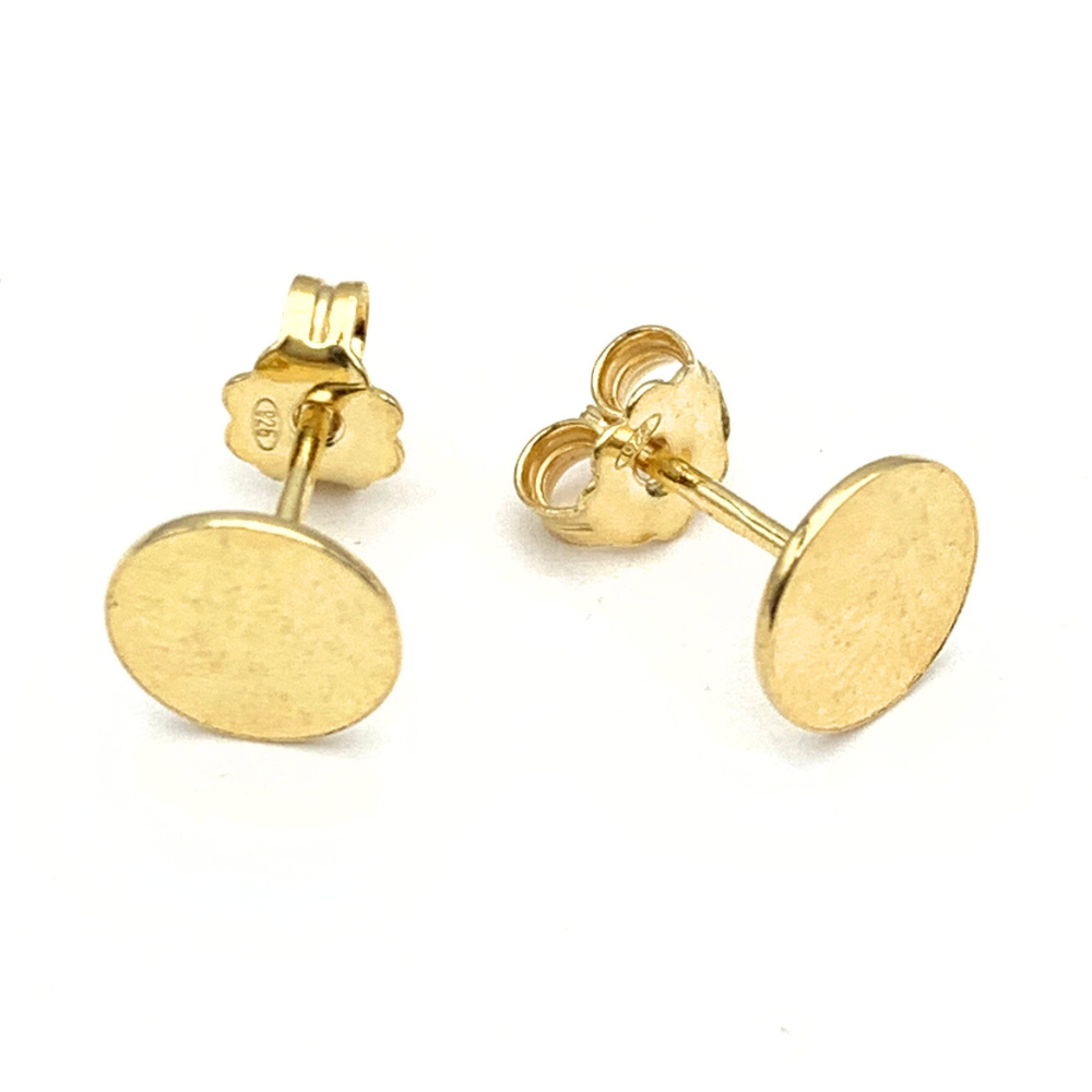 Orecchini Tondi Gaia in Argento Gold