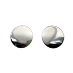 Orecchini Tondi in Acciaio Silver