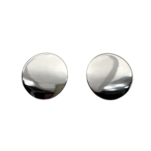 Orecchini Tondi in Acciaio Silver