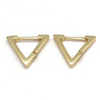 Mono Orecchino Triangle Mini in Argento Gold