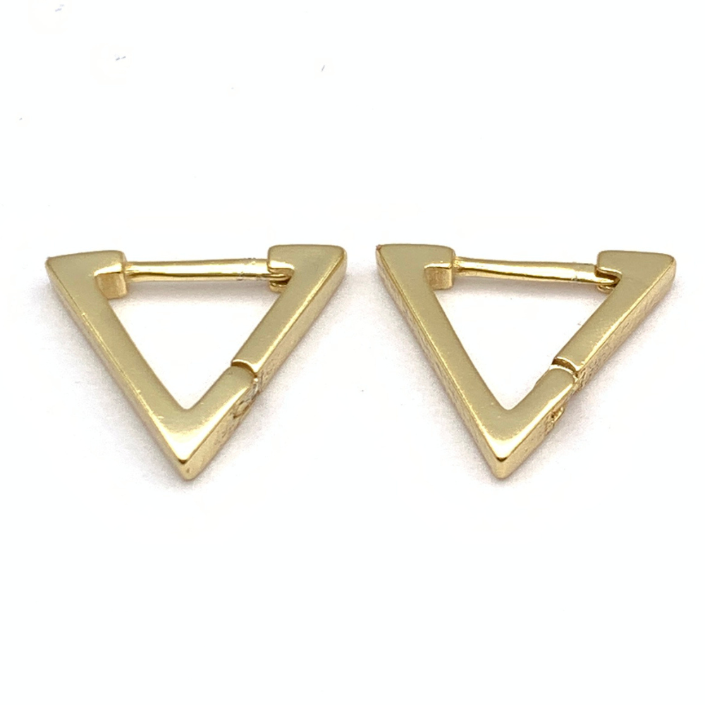 Mono Orecchino Triangle Mini in Argento Gold
