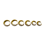 Orecchini Hoops Goccia MAXI con Strass in Acciaio Gold