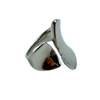 Anello a Fascia Irregular in Acciaio Silver