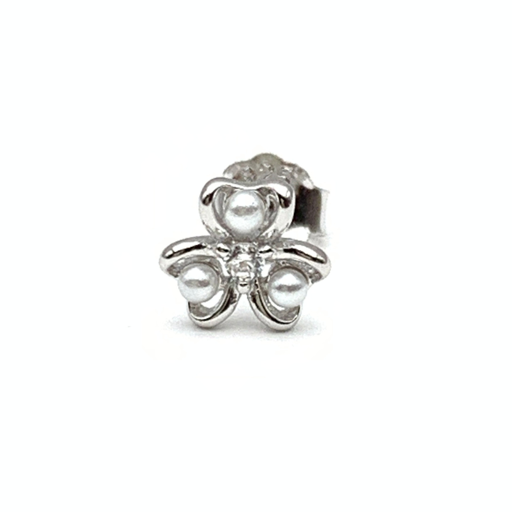 Mono Orecchino Fiorellino in Argento Silver