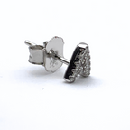 anello in acciaio inox gold con foglie di diverse dimensioni di cui una madre perla