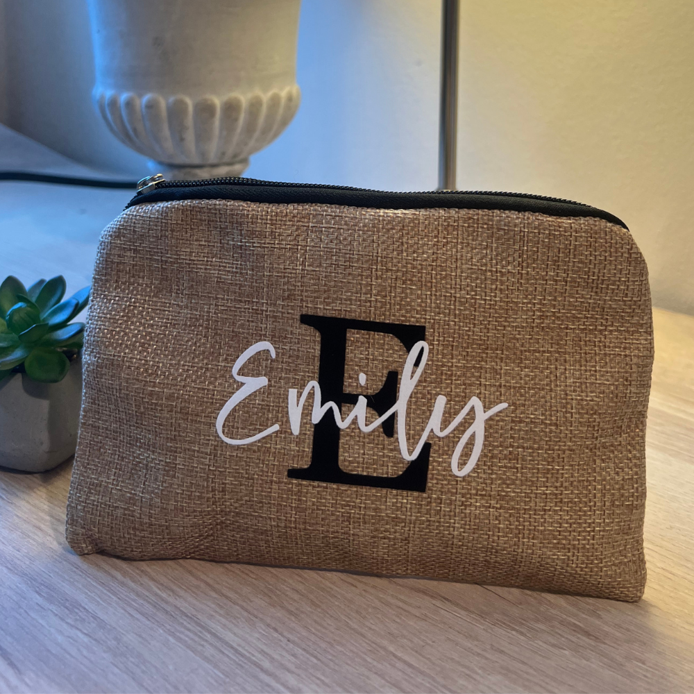 Set Borsa e Pochette di Paglia Personalizzabili