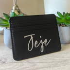 Portacarte Personalizzabile Rosa/Nero