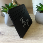 Portacarte Personalizzabile Rosa/Nero