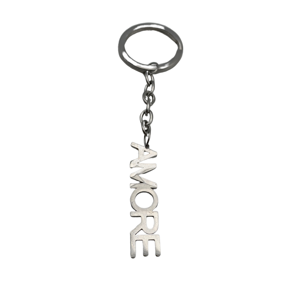 Portachiavi Amore Personalizzabili in Acciaio Silver