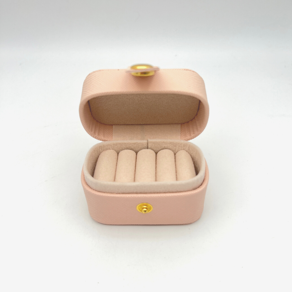 Cofanetto Portagioie Personalizzabile da Viaggio Rosa