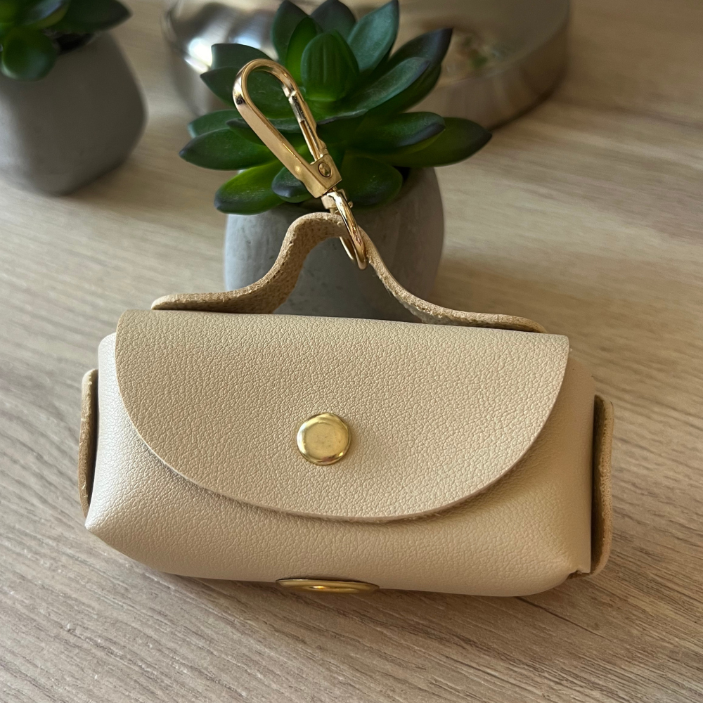 Astuccio Porta Sacchetti per Animali Beige Personalizzabile - WJ Gioielli