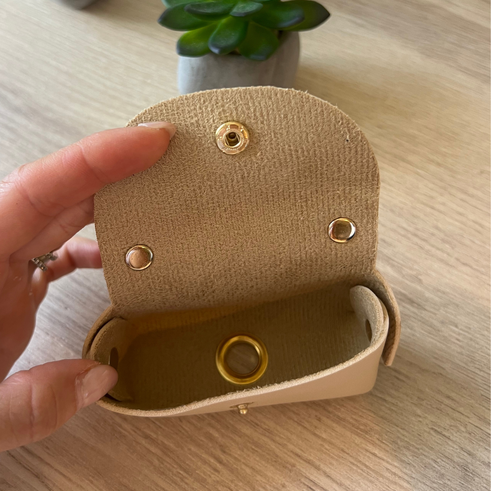 Astuccio Porta Sacchetti per Animali Beige Personalizzabile - WJ Gioielli