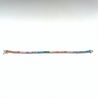 bracciale tennis in argento 925 con zirconi colorati