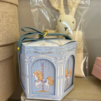 scatolina cofanetto giostra azzurra confezione regalo bambino