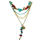 Set di Collane Sogni d’Azzurro in Acciaio Gold