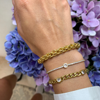 set con bracciale torchon grande