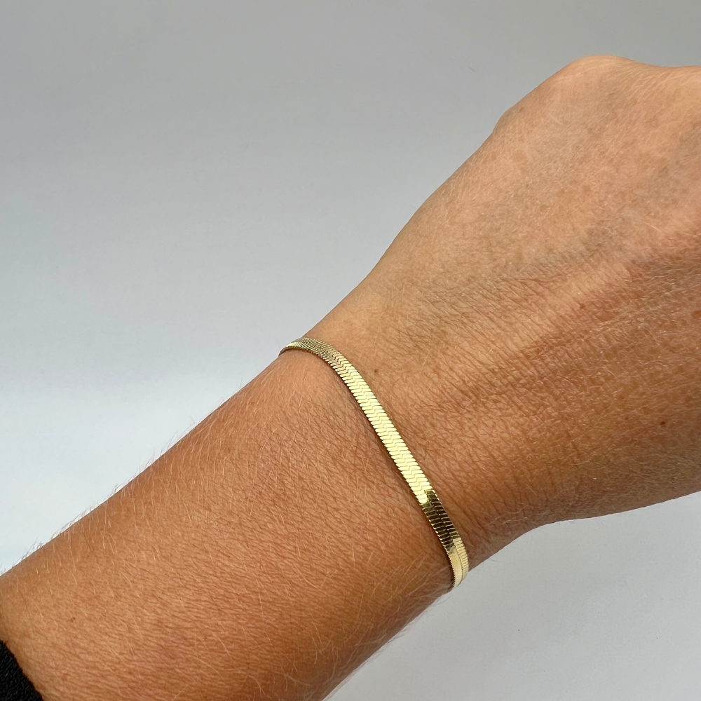 Bracciale Snake in Acciaio Gold - WJ Gioielli