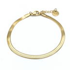 Bracciale Snake in Acciaio Gold - WJ Gioielli