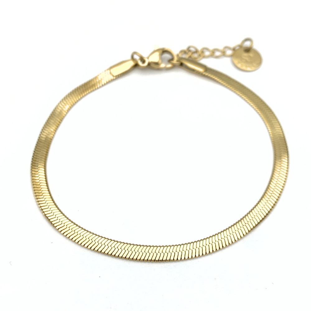 Bracciale Snake in Acciaio Gold - WJ Gioielli