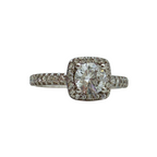 Anello Solitario Pavè in Argento 925 Silver