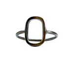 Anello Rettangolo Minimal in Argento 925