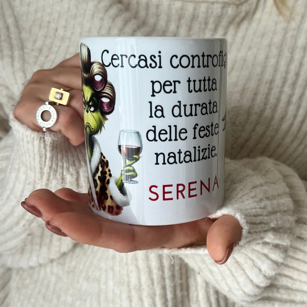 Tazza Grinch Girl Personalizzabile
