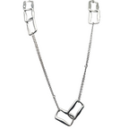Geometric Chain in Acciaio Silver