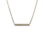 Collana Punto Luce Barretta in Acciaio Gold
