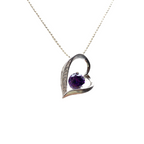 Collana Violet Heart in Argento Silver